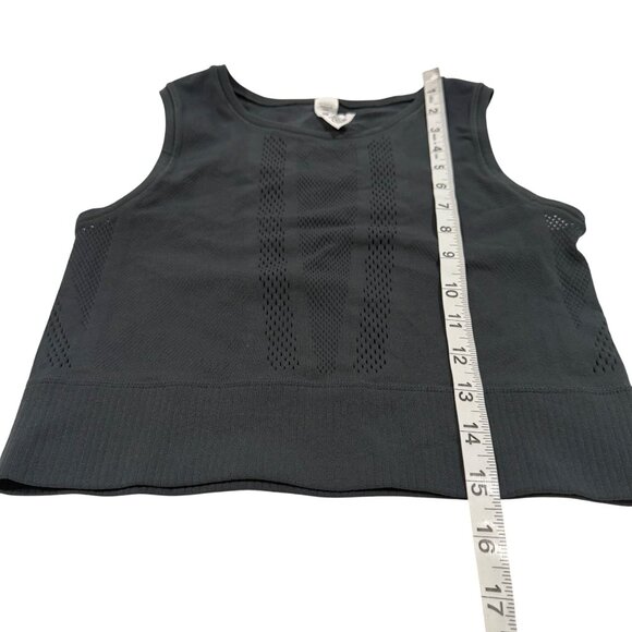 Athleta Mudra Sleeveless‎ Crewneck Crop Perforated Tank Size XS - Picture 6 of 6